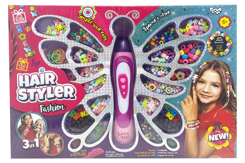 Набір для творчості HS-01-01 "Hair Styler. Fashion" плетення косичок, браслетів DANKO