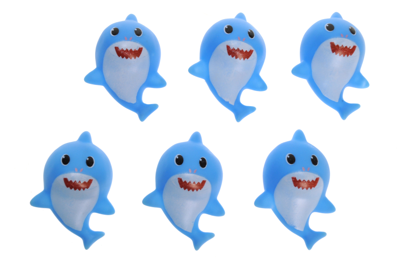 Набір пікалок AY601G "Baby Shark" 6 шт. в кульку р.8x6x3 см YG Toys