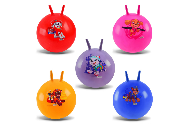 М`яч для фітнесу Paw Patrol PB2116, 65 см, ріжки, 6 видів