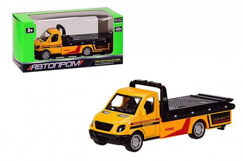 Машина металева 7401/AP7422 "АВТОПРОМ", евакуатор, 1: 50,2 кольори, у коробці
