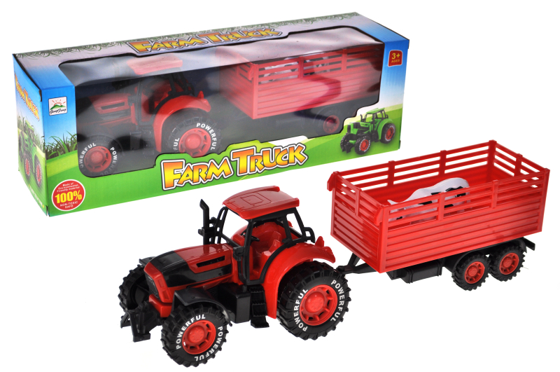 Трактор 3368-82N інерційний з причіпом, в коробці р.44,5x12x14,5 см YG Toys