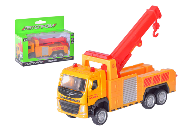 Машина металева "Автопром" 67396K, 1:72 Volvo Rescue truck, рухомі елементи, в коробці
