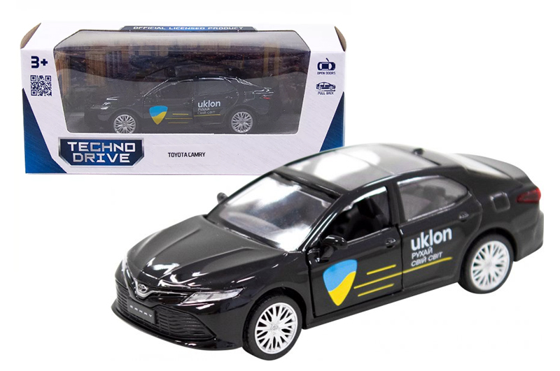 Машина 250292 "TOYOTA CAMRY Uklon" чорна TECHNODRIVE