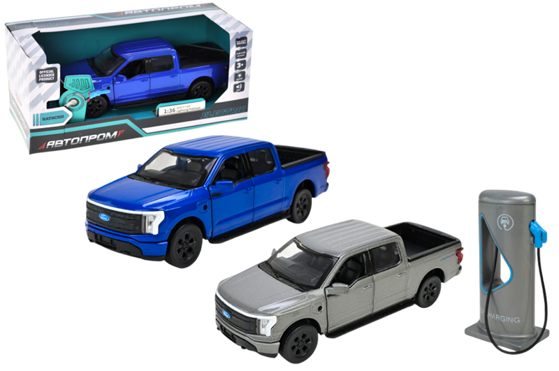 Машина металева "АВТОПРОМ" 68726 1:36 Ford F-150, батарейка, світло, звук, відкриваються двері, капот, багажник у кор.20*9*9см