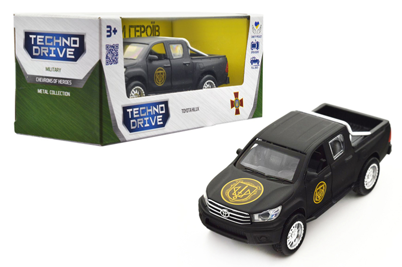 Машина KM6118 "TOYOTA HILUX Шеврони Героїв СПАРТАН" TECHNODRIVE