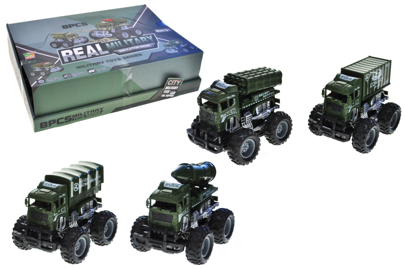 Машина військова BQ700-4 інерційна, в дисплеї 8шт YG Toys