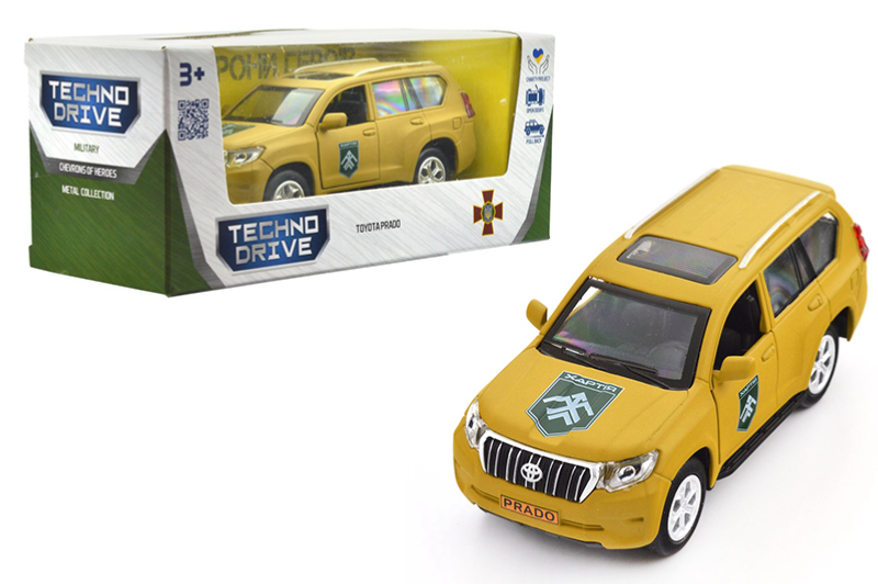 Машина KM6188 "TOYOTA PRADO Шеврони Героїв ХАРТІЯ" TECHNODRIVE