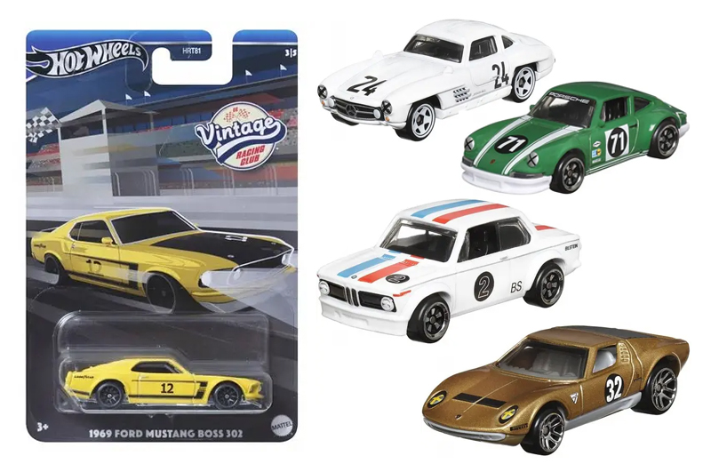 Тематична машинка "Вінтажні перегонові" Hot Wheels (в ас.)