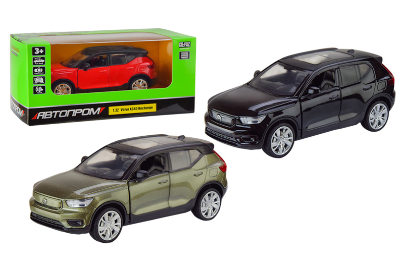Машина металева "Автопром" 68411 1:32 Volvo XC40, на батарейках, світло, звук, відкриваються двері, в коробці .