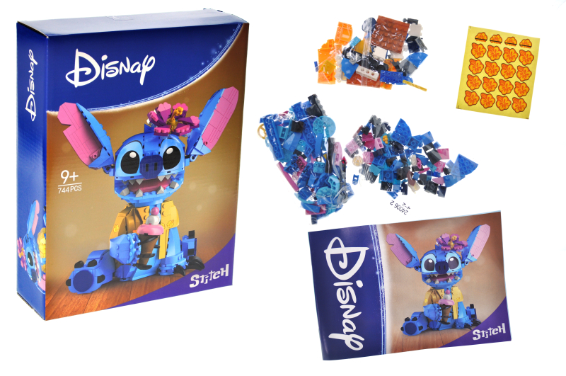 Конструктор Стіч Stitch, 744 деталі,в коробці