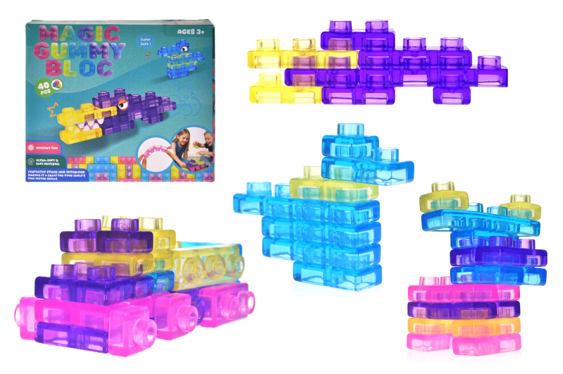 Конструктор силіконовий MAGIC GUMMY BLOC, 40 деталей