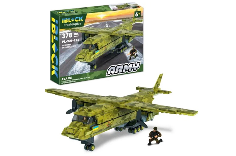 Конструктор PL-921-433 АРМІЯ 378 деталей, коробка 37,5x25,5x6 см IBLOCK