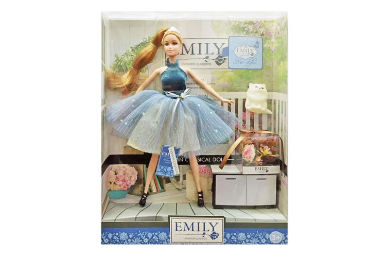 Лялька "Emily" з аксесуарами, шарнірна