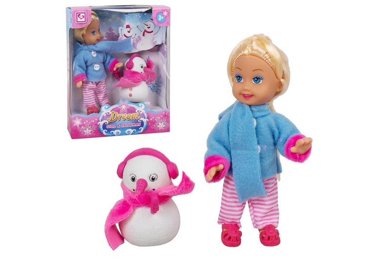 Лялька K899-83 "Mini doll" з сніговиком, в коробці  р.12,3x4,5x15 см YG TOYS