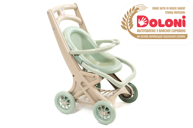 Візочок для ляльок 0122/01eco сидячий Eco Green DOLONI
