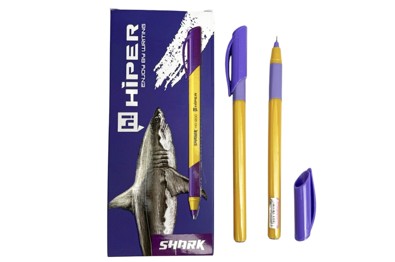 Ручка HIPER HO-200 SHARK масляна фіолетова