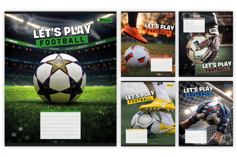 Зошит 36 Клітинка 768754 "Let's play football" 1Вересня
