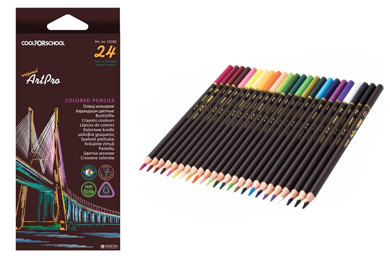 Олівці кольорові професійні Art Pro 24кол
