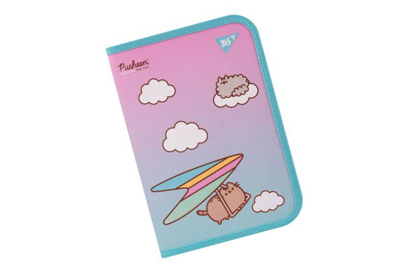 Папка для зошитів 492204 пласт. на блискавці В5 "Pusheen. Stormy" Yes