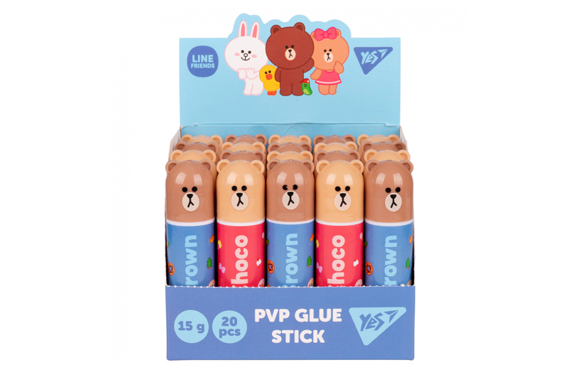 Клей-олівець Yes 15г PVP "Line Friends"
