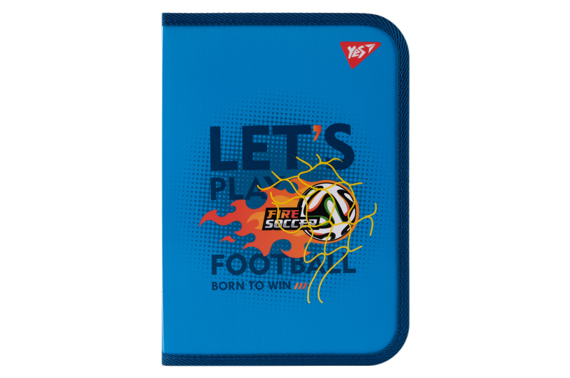 Папка для зошитів Yes пласт. на блискавці В5 "Football"