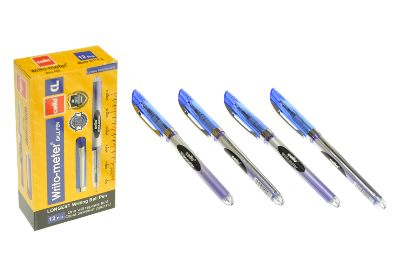 РУЧКА Cello Writo-meter CL-8048 в асортименті синя, чорна, фіолетова
