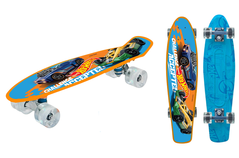 Пенні Борд Hot Wheels BH2613 р.56x15 см ,колеса PU світло
