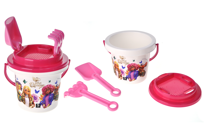 Tara Duncan Sand Play Set QB001-009 (bucket, shovel, rake, calico) qbee