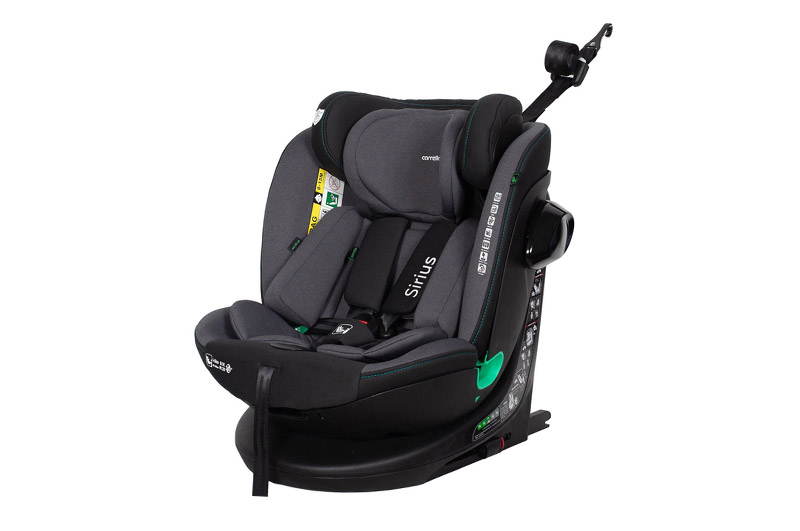 Автокрісло CRL-8808 "Sirius" Harbor Grey i-Size 40-150см ISOFIX, поворот CARRELLO