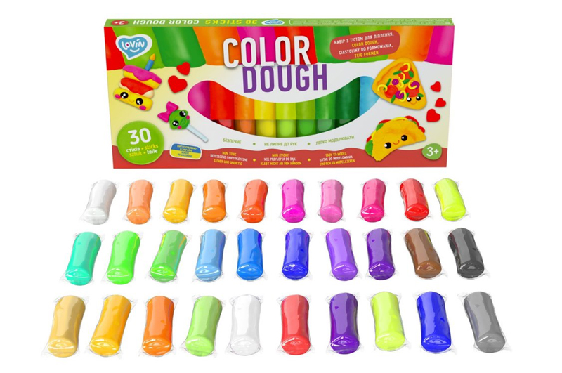 Набір для ліплення з тістом 41205 "Color Dough" 30 sticks LOVIN