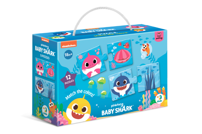 Пазли Дуо 200586 "Baby Shark: З'єднай кольори" DoDo