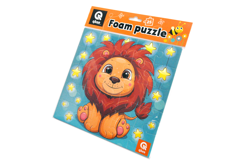 Foam puzzles - 25 elm. - QB100-005 "Lion" qbee
