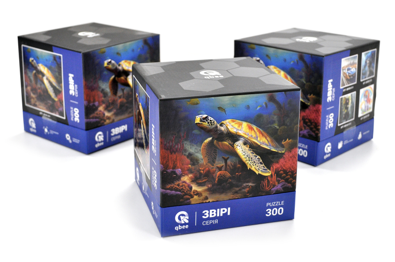 Puzzles - 300 elm. - QB500-009 "The Turtle and the Ocean" qbee