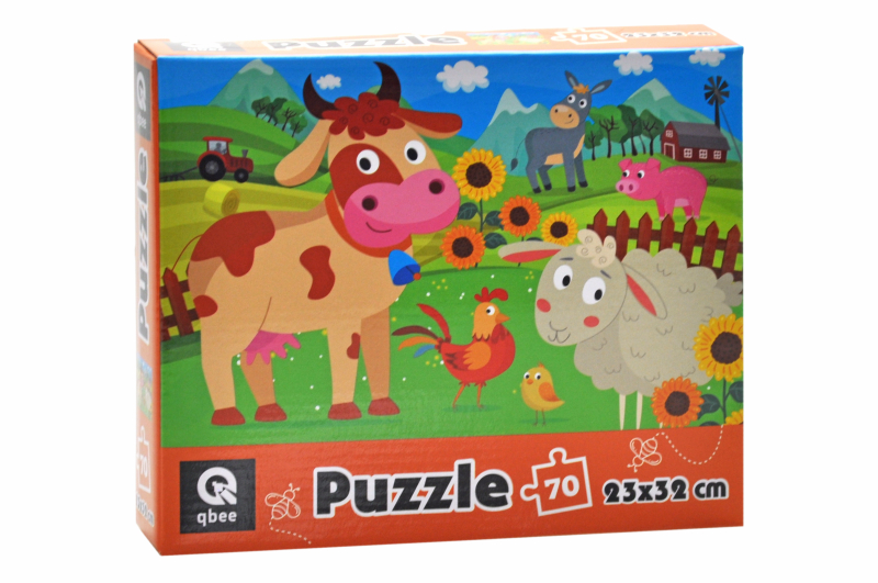 Puzzles - 70 elm. - QB400-004 "Farm Inhabitants" qbee