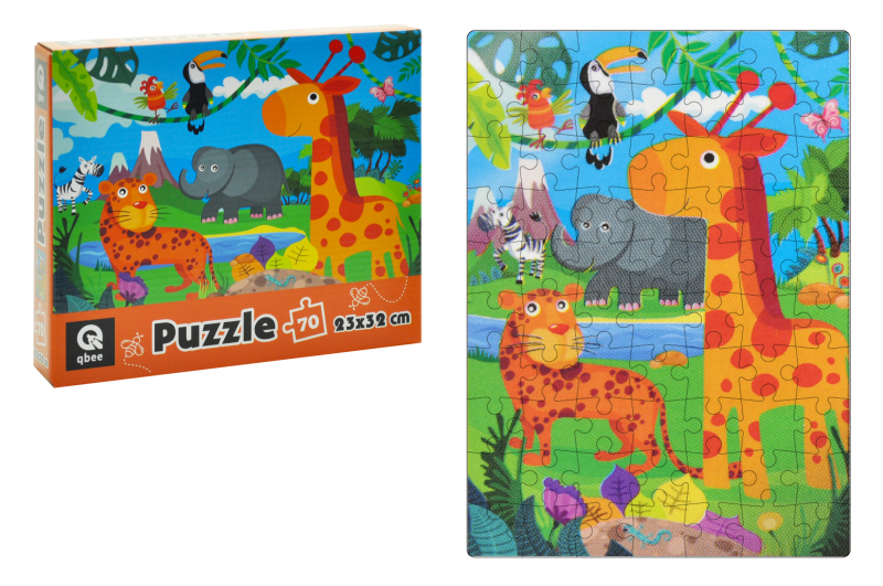 Puzzles - 70 elm. - QB400-006 "Zoodruzi" qbee