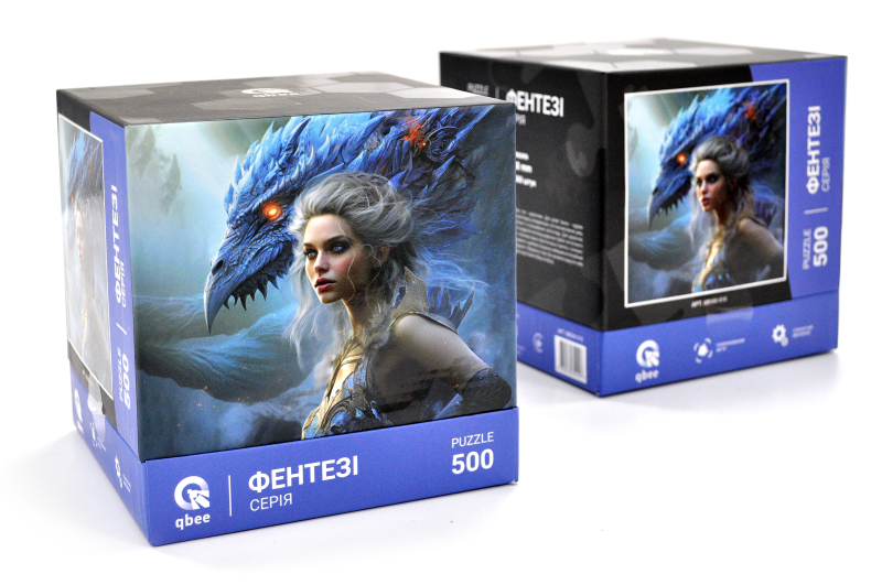 Puzzles - 500 elm. - QB500-010 "Dragon Mistress" qbee