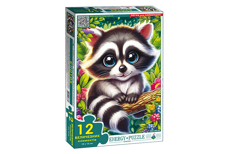 Пазл 12 елем. "Єнотик" КФІ