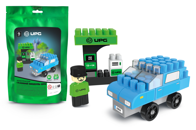 Constructor block QB300-451 "UPG Gas filling station" 28 det. qbee