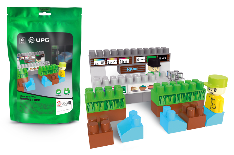 Constructor block QB300-452 "UPG Market" 31 det. qbee