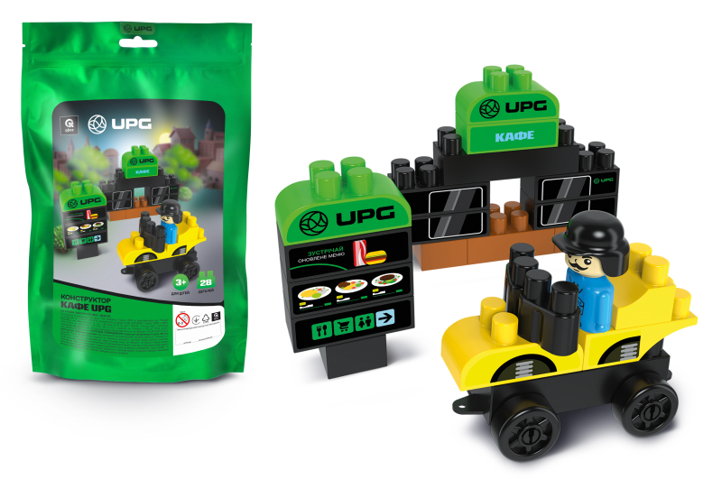 Constructor block QB300-455 "UPG Cafe" 28 pieces. qbee