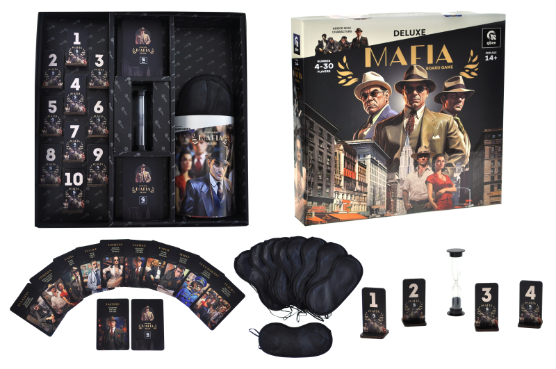 Board game "Mafia deluxe" QB701-002EN s. 5.5*31*31cm qbee