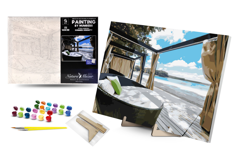 Set for painting by numbers 30x40 cm QB900-091 "Natura Mazur" qbee