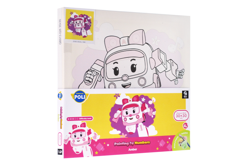 Set for painting by numbers 30x30 cm QB913-026 "Robocar Poli" qbee