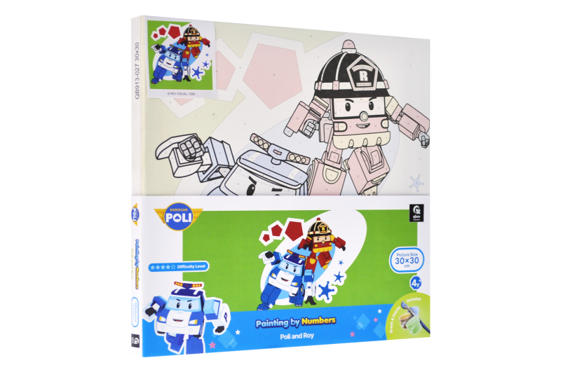 Set for painting by numbers 30x30 cm QB913-027 "Robocar Poli" qbee