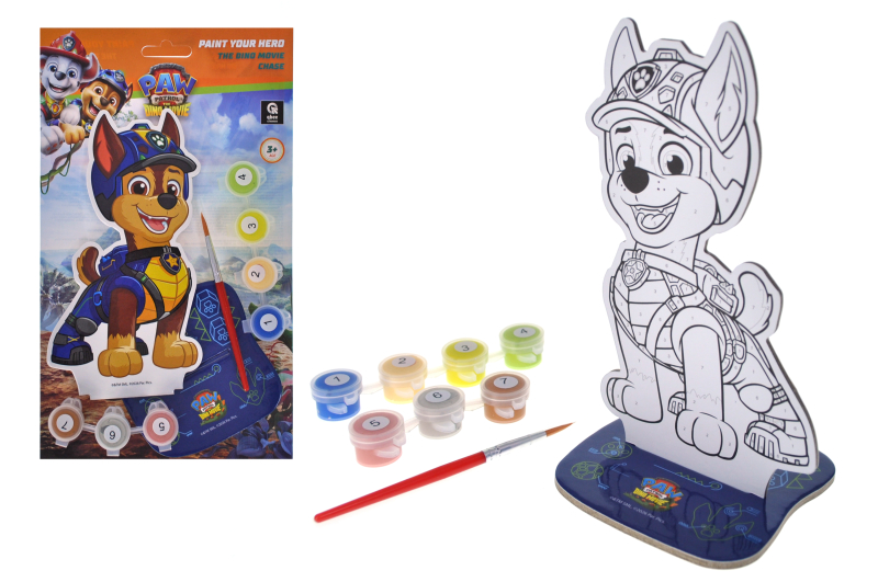 Set for painting by numbers RK8050-09 "Puppy patrol figurine. Dino film. Hound" r.25.5x15 cm qbee