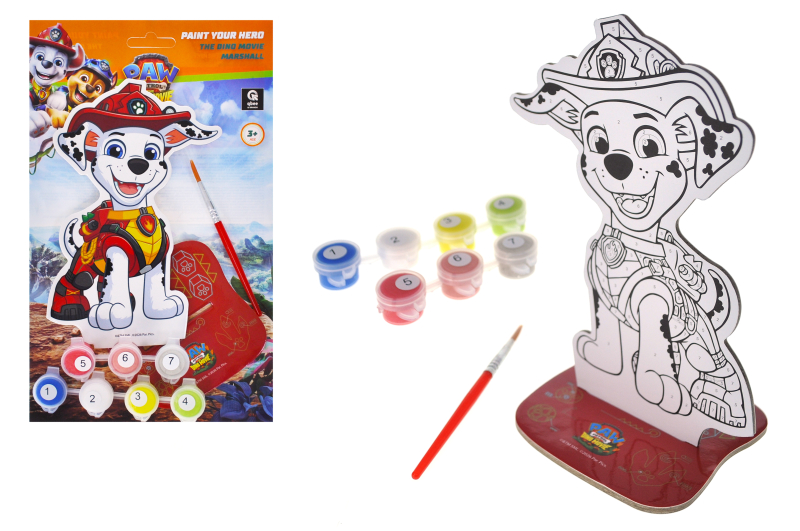 Set for painting by numbers RK8050-10 "Puppy patrol figure. Dino film. Marshal" r.25.5x15 cm qbee