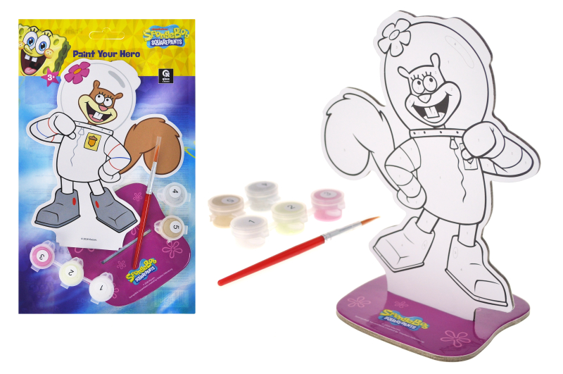 Set for painting by numbers RK8060-04 "Figure SpongeBob. Sandy" r.25.5x15 cm qbee