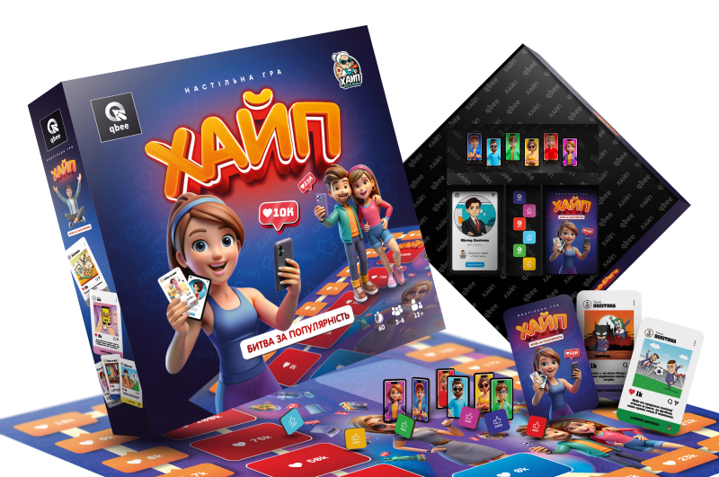 Board game QB701-007 "HYPE. Battle for popularity" qbee
