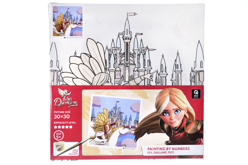 Kit for painting by numbers 30x30 cm QB913-020 "Tara Duncan: Fly, Gallant, fly" qbee