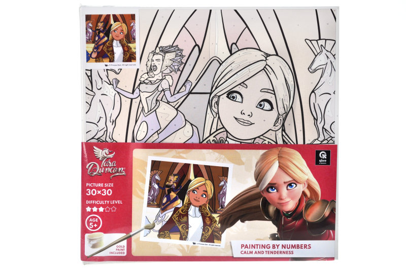 Kit for painting by numbers 30x30 cm QB913-021 "Tara Duncan: Peace and tenderness" qbee